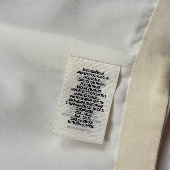 Alice + Olivia Pearle Vegan Leather Bustier Crop Top, Size 2 - Picture 5 of 8